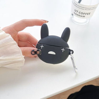 3D Red Bad Bunny Heart AirPod Case