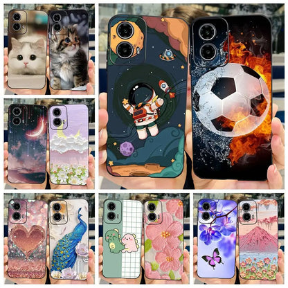 For Motorola Moto G24 G34 Case New Fashion Painted Cover Shockproof Soft TPU Phone Case For Moto G34 Moto G24 Motorola G24 Shell