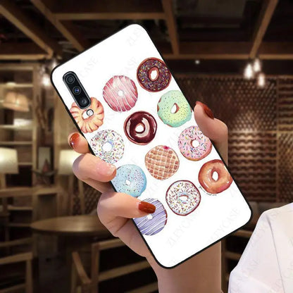 sweet food donuts funda Phone Cover For Samsung Galaxy A12 A13 A14 A20S A21S A22 A23 A32 A50 A51 A52 A53 A70 A71 A73 5G Cases