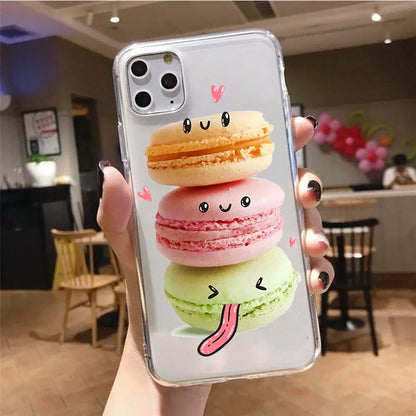 Dessert Food Donut Ice Cream Phone Case for iphone 15 14 13 12 11 Pro Max Case For iPhone 12mini XS MAX X 8 7 Plus