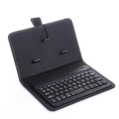 Hot Bluetooth-Compatible Keyboard Portable Smart Phone Wireless Keyboard with Protective Cover Case For iPhone Mobile Cell Phone