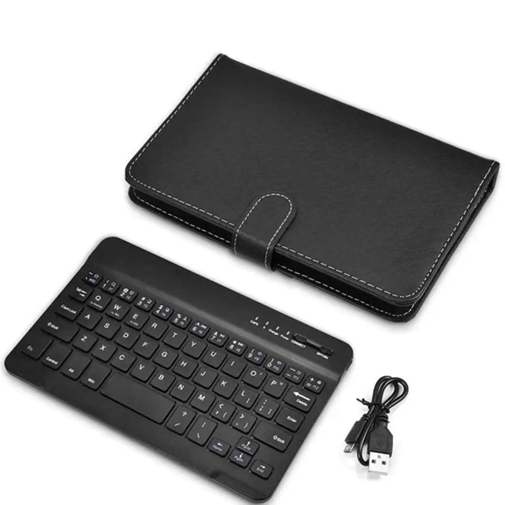 Hot Bluetooth-Compatible Keyboard Portable Smart Phone Wireless Keyboard with Protective Cover Case For iPhone Mobile Cell Phone