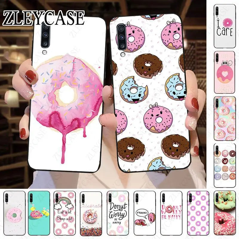 sweet food donuts funda Phone Cover For Samsung Galaxy A12 A13 A14 A20S A21S A22 A23 A32 A50 A51 A52 A53 A70 A71 A73 5G Cases