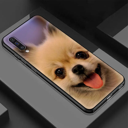 Cute Dog Phone Case for Samsung Galaxy A21S A50 A70 A12 A10 A10S A02S A20E A40 A20 A51 A71 A30 Soft Coque Capa