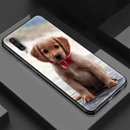 Cute Dog Phone Case for Samsung Galaxy A21S A50 A70 A12 A10 A10S A02S A20E A40 A20 A51 A71 A30 Soft Coque Capa