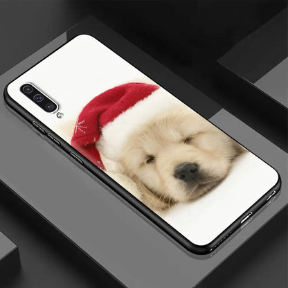Cute Dog Phone Case for Samsung Galaxy A21S A50 A70 A12 A10 A10S A02S A20E A40 A20 A51 A71 A30 Soft Coque Capa
