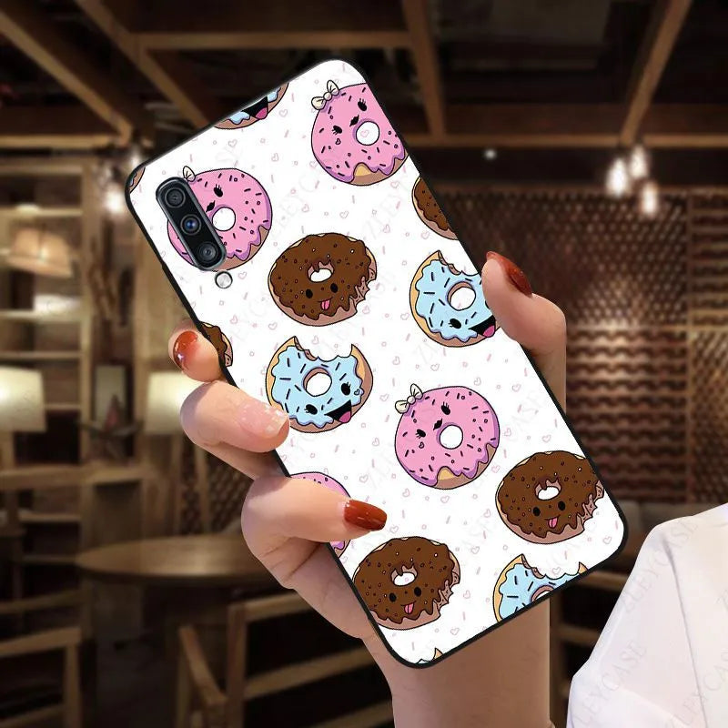 sweet food donuts funda Phone Cover For Samsung Galaxy A12 A13 A14 A20S A21S A22 A23 A32 A50 A51 A52 A53 A70 A71 A73 5G Cases