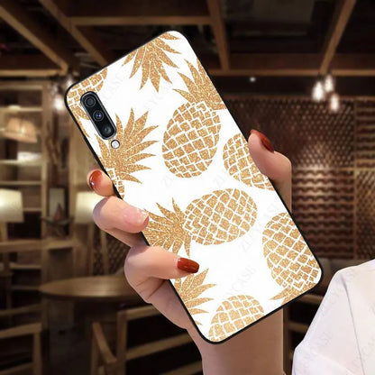 gold pineapple fruit art Phone cover for Galaxy A12 A13 A14 A20S A21S A22 A23 A32 A50 A51 A52 A53 A70 A71 A73 5G Shell cases