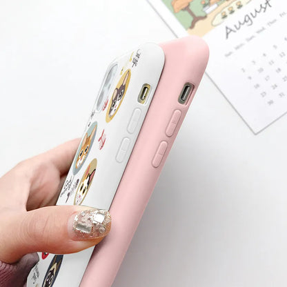 Cute Cartoon Lucky Cat for iPhone 13 Phone Case iPhone 12 Mini 11 Pro Max XR XS Max X 10 SE 2020 6 6S 7 8 Plus Silicone Cover