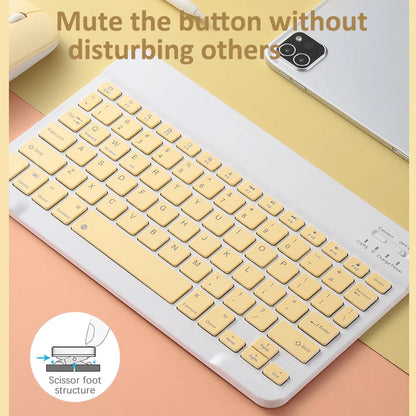 Bluetooth Keyboard and Mouse For iPad Xiaomi Samsung Huawei Phone Tablet Slim Mini Wireless Keyboard For Android IOS Windows