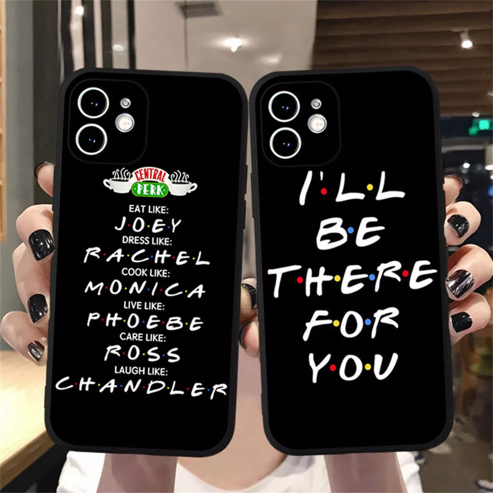 Central Perk Friends Phone Case For iPhone 15 13 12 11 14 Pro Max X XR XSMax For iPhone 7 8 Plus Cute Friends TV Show Soft Cover