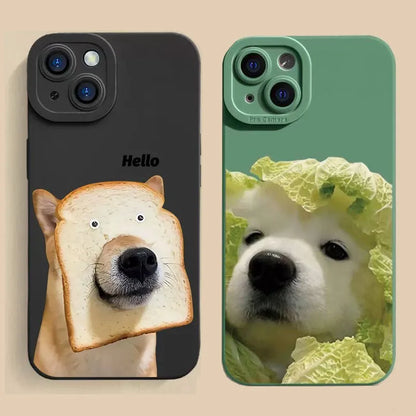 Cute Bread Dog TPU Soft Case For Samsung