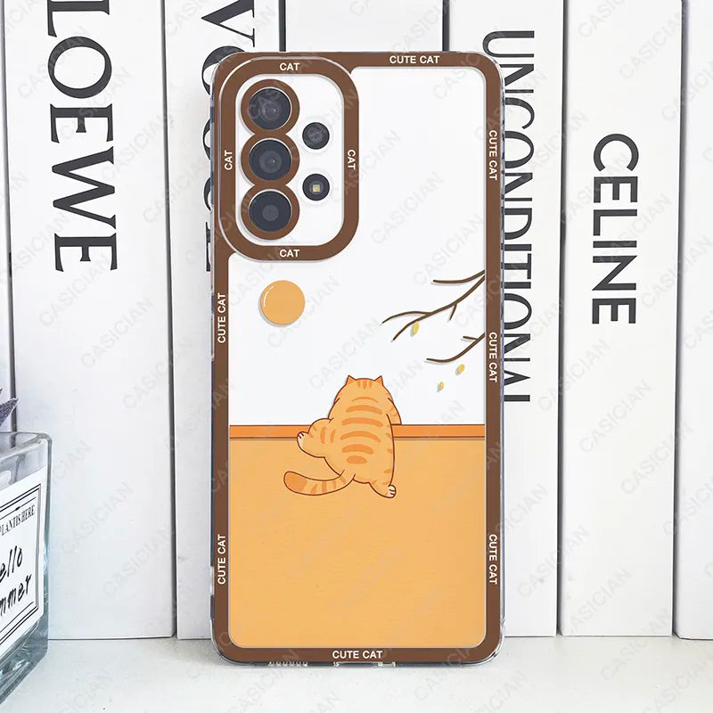 Phone Case For Samsung Galaxy A52 A53 A54 A73 S20 FE S21 Plus S22 S23 Ultra 5G Various Style Cat Cover