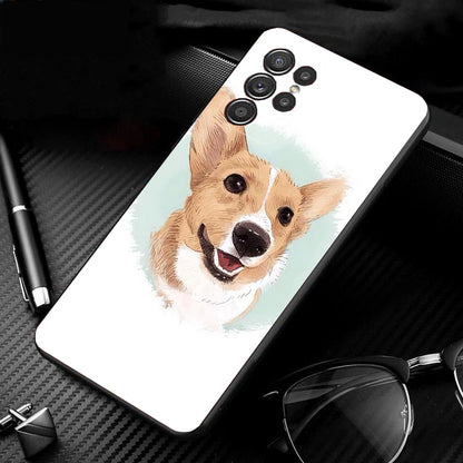 Phone Case for Samsung Galaxy S23 S22 S21 S20 Ultra S20 S22 S21 S10 S9 Plus S10E S20FE Corgi Sexy Cartoon Dog Ass
