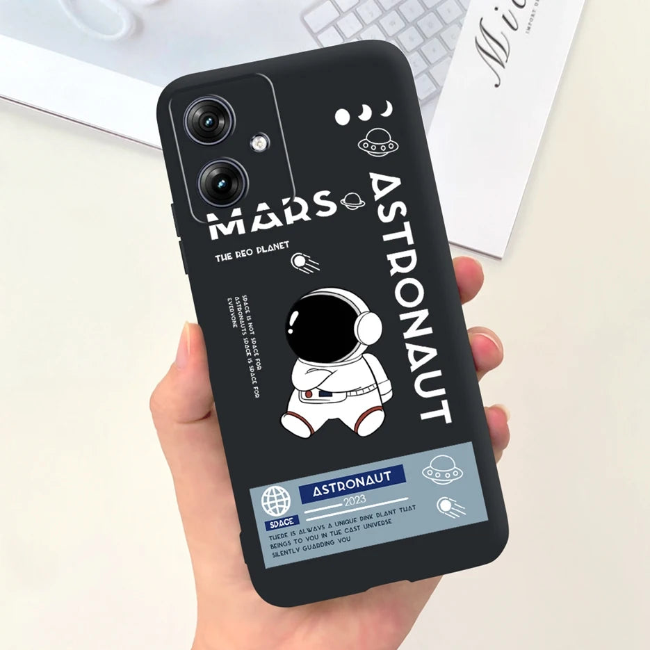 For Motorola Moto G54 Case MotoG84 XT2347 Cute Fashion Cartoon Cover Soft Silicone Phone Case For Moto G84 G 54 84 MotoG54 Shell