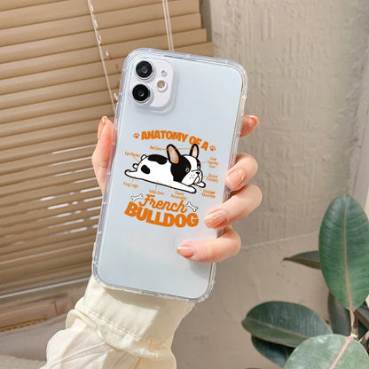 Pug Dog French Bulldog Shockproof Phone Case for iPhone 14 15 11 12 13 Pro Max 8 7 Plus X XR XS Couple Lover Friend Cover Coques