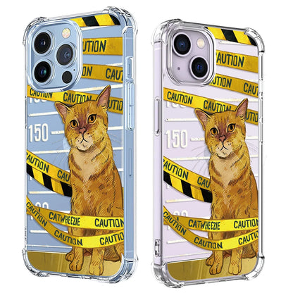 Cartoon Lovely Cat Phone Case For iPhone 14 13 12 11 Pro X XS XR Max 7 8 Plus SE Mini Shockproof Soft Clear TPU Back Cover