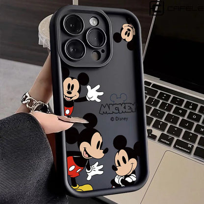 Smile Face Mickey Multistep Soft Phone Case for Motorola Moto G30 G20 E13 G22 G9 Play G14 G54 E22 E22i G04 G24 G34 Cartoon Cover