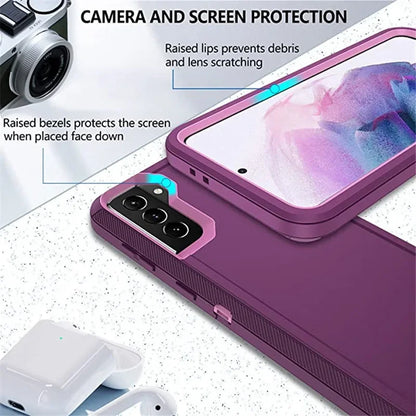 Defender Case for Samsung Galaxy S20 S21 FE S22 S23 S24 Ultra S9 S10 Plus S10E Note 20 9 10 Plus Case ShockProof Aqua Cover