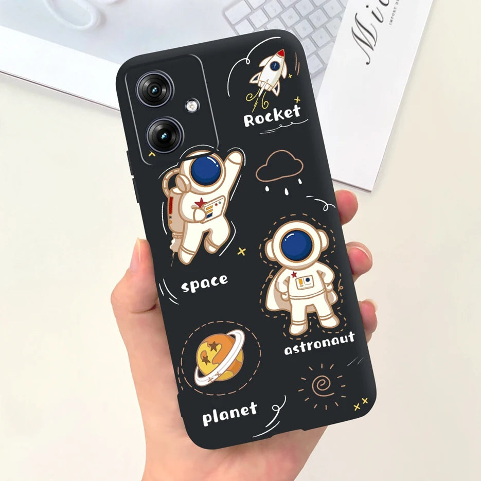 For Motorola Moto G54 Case MotoG84 XT2347 Cute Fashion Cartoon Cover Soft Silicone Phone Case For Moto G84 G 54 84 MotoG54 Shell