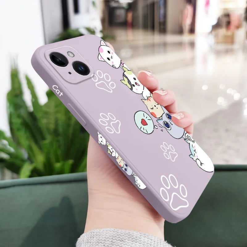Stacking Cats Phone Case For iPhone 15 14 13 12 11 Plus Pro Max Mini X XR XS SE2020 8 7 6 6S Plus Cover