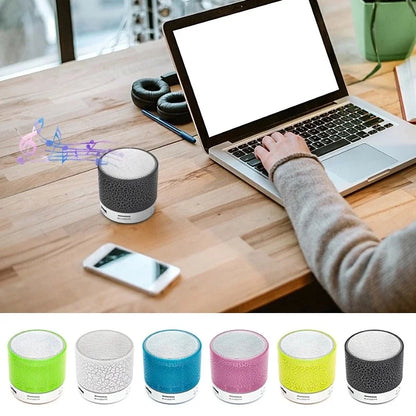 Portable Bluetooth Speaker Mini Wireless Speaker Colorful LED TF Card USB Subwoofer MP3 Music Sound Column For All Smartphones