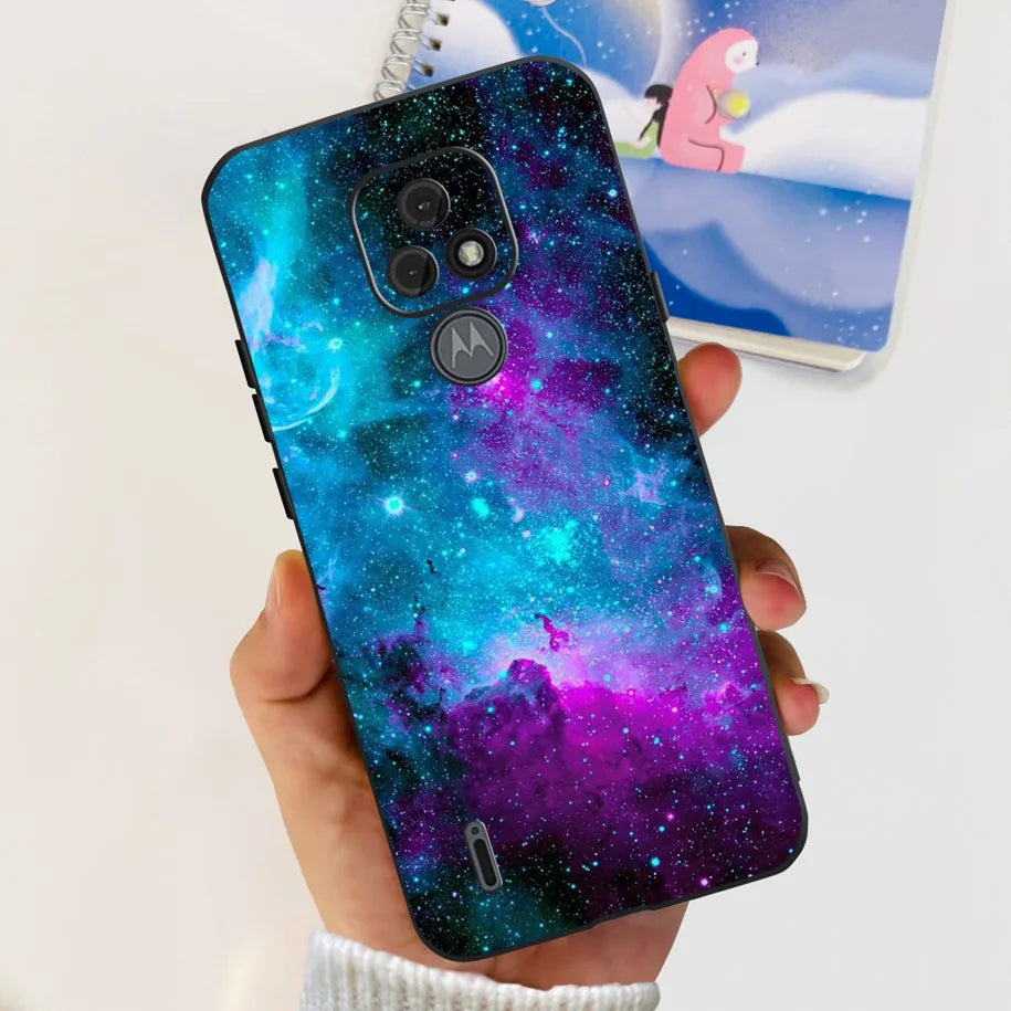 For Motorola Moto E7 Case Cover Moto E7 Power Fashion Astronaut Fundas Silicone Soft Bumper For Moto E7 Plus E7i E 7 Phone Cases