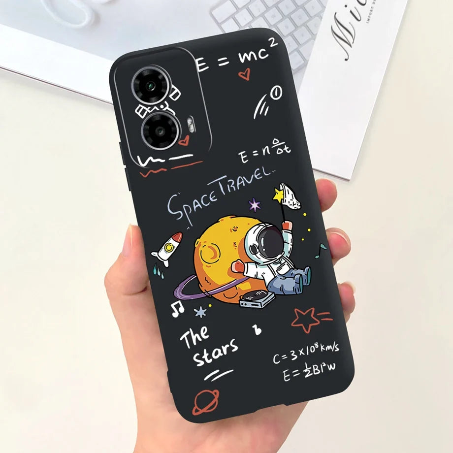 For Motorola Moto G34 / G24 / G04 / G24 Power Phone Case Soft Matte Silicone Cartoon Animal Fashion Bumper For Motorola G24 G04