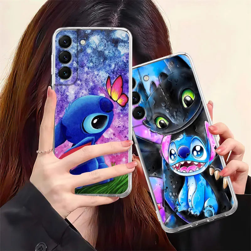 Cute Disney Stitch Phone Case for Samsung