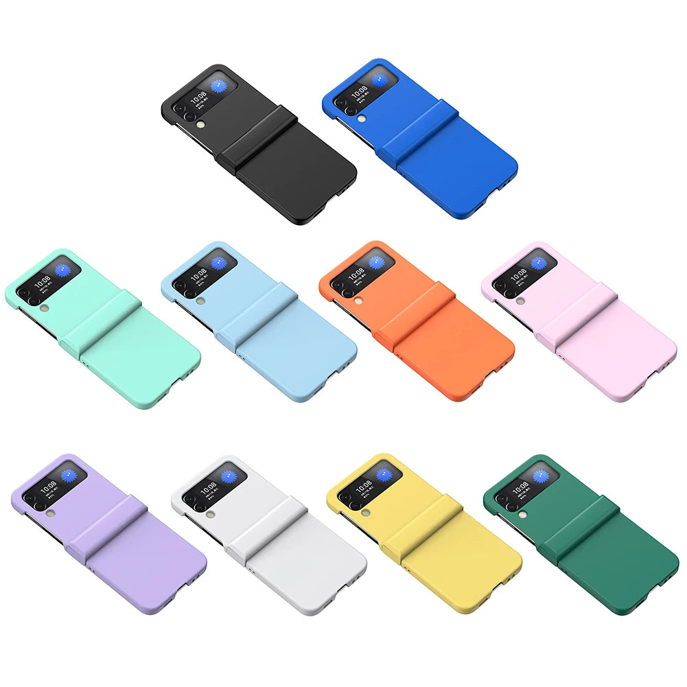 For GalaxyZ Flip3 4 Magnetic Case For Samsung Galaxy Z Flip 3/4 5G Full Protection Hinge Luxury Cover Shell Camera Lens Cover