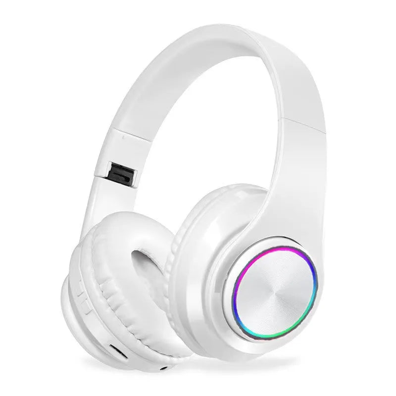 B39 Headphone With Wireless Bluetooth Colorful Light Pluggable Card Game Music Movement