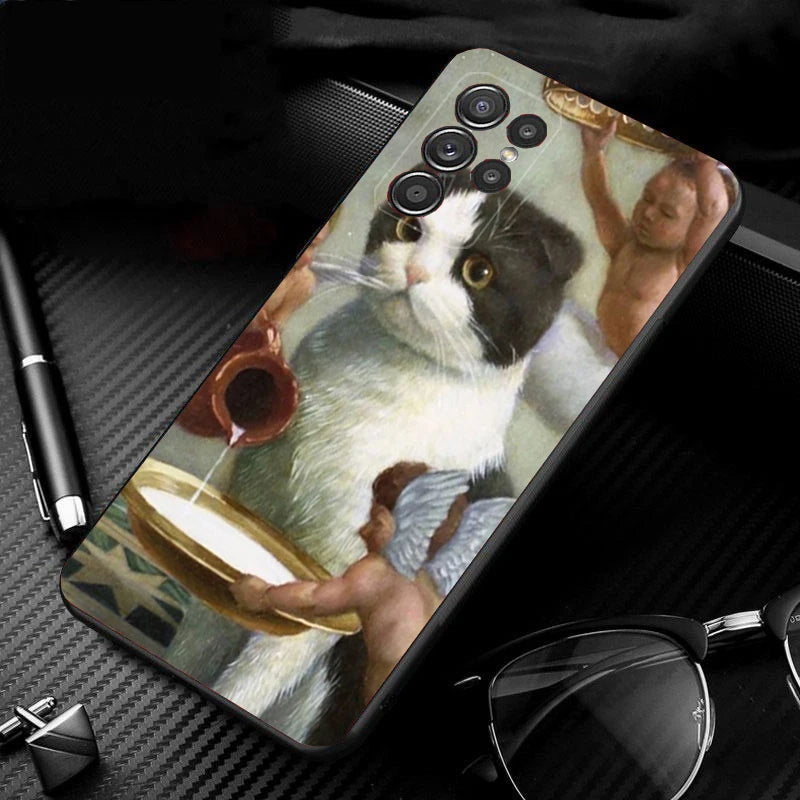 Van Gogh Art Cat Case Samsung Galaxy