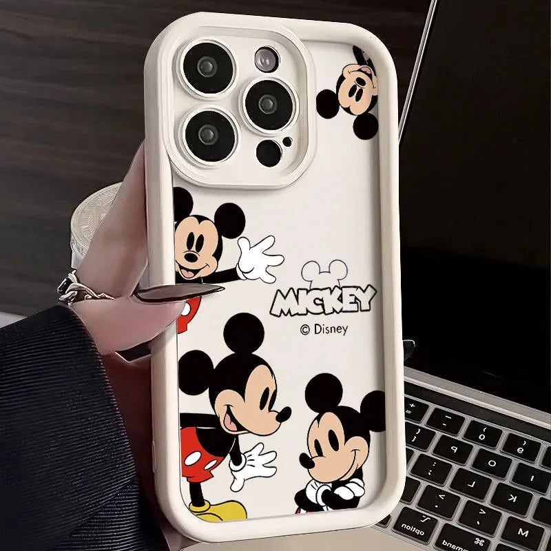 Smile Face Mickey Multistep Soft Phone Case for Motorola Moto G30 G20 E13 G22 G9 Play G14 G54 E22 E22i G04 G24 G34 Cartoon Cover