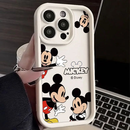 Smile Face Mickey Multistep Soft Phone Case for Motorola Moto G30 G20 E13 G22 G9 Play G14 G54 E22 E22i G04 G24 G34 Cartoon Cover