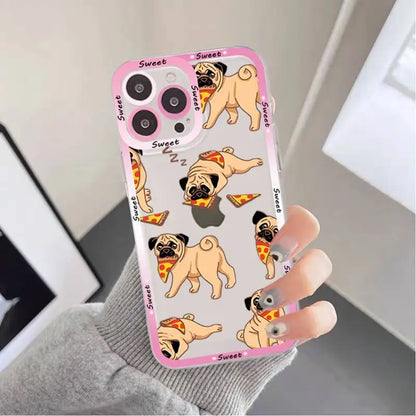 Pug Dog French Bulldog Phone Case for iPhone 11 12 13 Mini Pro Max 14 Pro Max Case shell