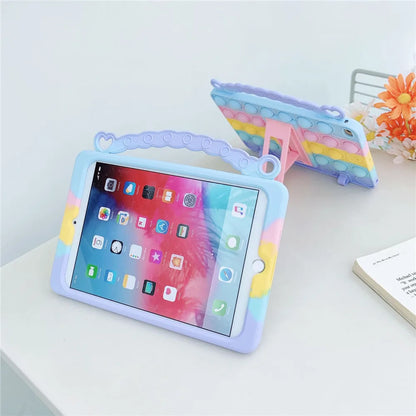 For iPad 10.2 7th 8th 9th 10th 10.9 Gen Pro 11 2022 2021 5th 9.7 2017 2018 Silicone Case For iPad Air Mini 2 3 4 5 6 Kids Cover