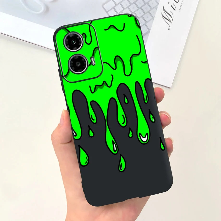 For Motorola Moto G34 / G24 / G04 / G24 Power Phone Case Soft Matte Silicone Cartoon Animal Fashion Bumper For Motorola G24 G04