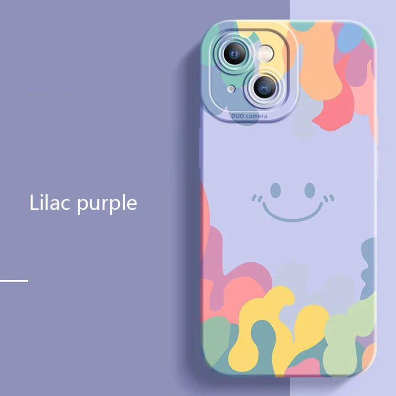 Luxury ice cream Smile Face Case For Samsung S24 S22 Ultra S23 Plus S21 S20 FE A32 A72 A73 A33 A13 A53 A52 A34 A14 A54 5G Cover