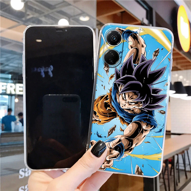 Anime Silicone Case For Xiaomi Redmi 13C 13 C Capa Fundas Soft Bags Transparent Clear Dragons-Balls Son-Gokus Silicone TPU Cover