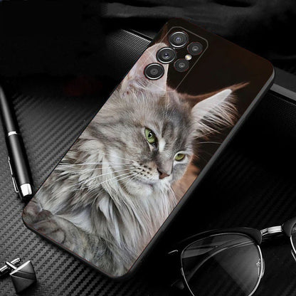 Phone Case for Samsung Galaxy S23 S22 S21 S20 Ultra S20 S22 S21 S10 S9 Plus S10E S20FE Maine Coon Cat