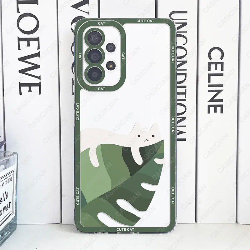 Phone Case For Samsung Galaxy A52 A53 A54 A73 S20 FE S21 Plus S22 S23 Ultra 5G Various Style Cat Cover