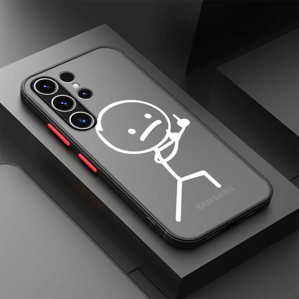 Cute Funny Matchman Phone Case For Samsung