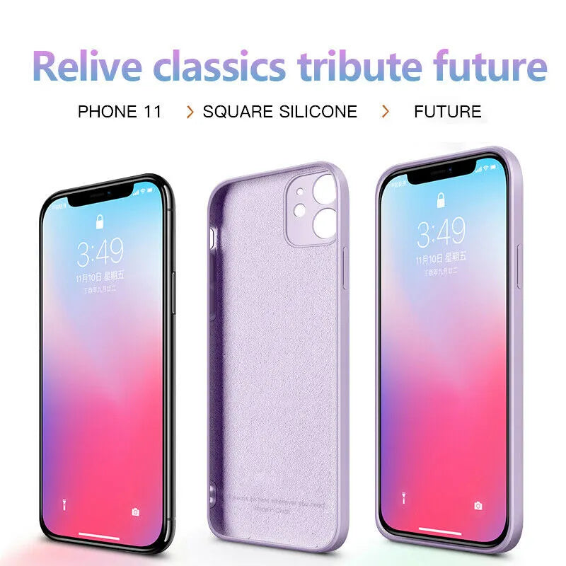 Square Fashion Silicone Case For Samsung Galaxy A52 A72 S22 S21 Ultra S20 FE S10 S9 Plus A21S A51 A71 A31 A50 A70 A32 M31 Cover