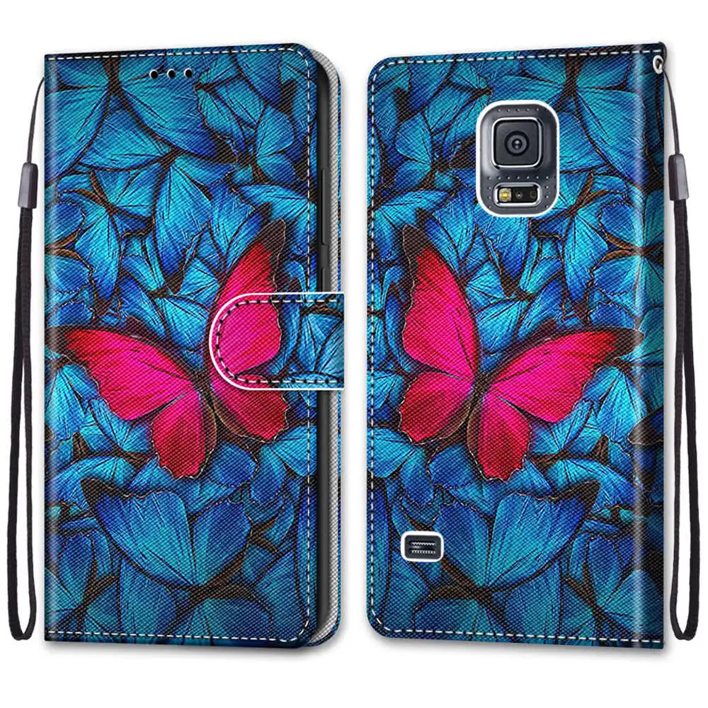 Case For Google Pixel 7A 7 Pro 6A Pixel 6 Pro Colorful Cat Lion Flower Painted Wallet Flip Card Holder Stand Back Cover