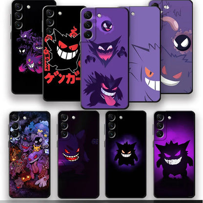 Gengar Pokemon Phone Case for Samsung Galaxy S21 S22 Ultra 5G S21 Plus S10e S7 S20 FE S8 S9 S10 S22Plus TPU Soft Cases Cover