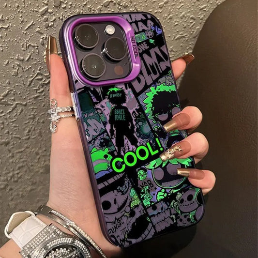 For Samsung Galaxy S23 S22 S21 S20 Plus Ultra Note 20 Ultra Soft Silicone Phone Case Luxury Fashion Letter Human Skeleton Cover