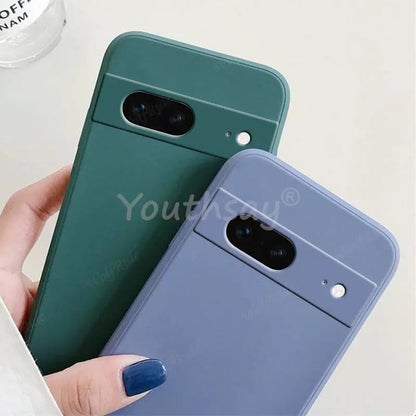 For Google Pixel 7 Pro Case Google Pixel 7 6 8 Pro 7A 6A Cover Fundas Coque Soft Original Liquid Silicone Phone Case Pixel 7 Pro