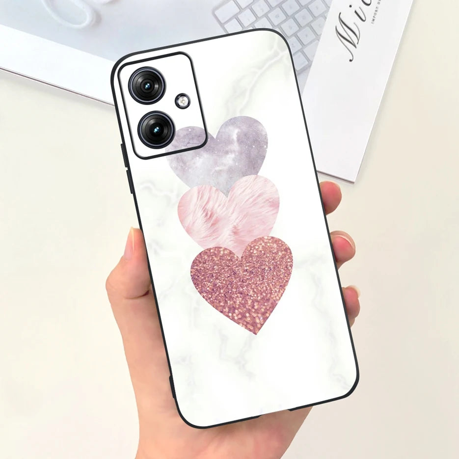 For Motorola Moto G54 Case MotoG84 XT2347 Cute Fashion Cartoon Cover Soft Silicone Phone Case For Moto G84 G 54 84 MotoG54 Shell