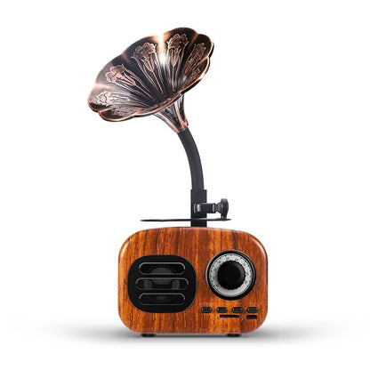 Bluetooth Speaker Retro Wood Portable Box Wireless Mini speaker Outdoor for Sound System TF FM Radio Music MP3 Subwoofer