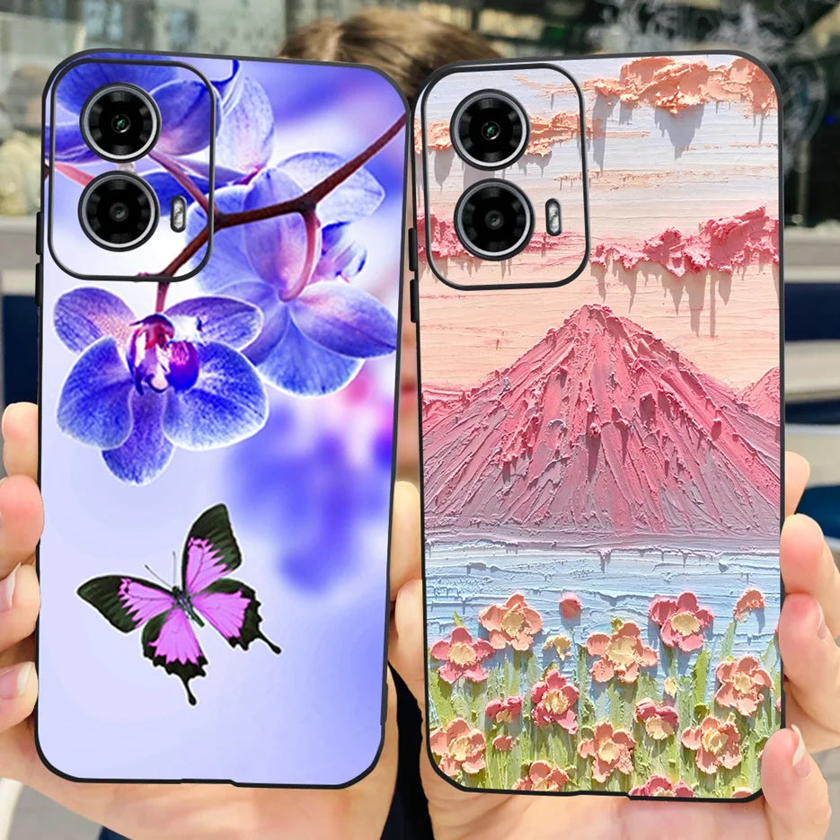 For Motorola Moto G24 G34 Case New Fashion Painted Cover Shockproof Soft TPU Phone Case For Moto G34 Moto G24 Motorola G24 Shell